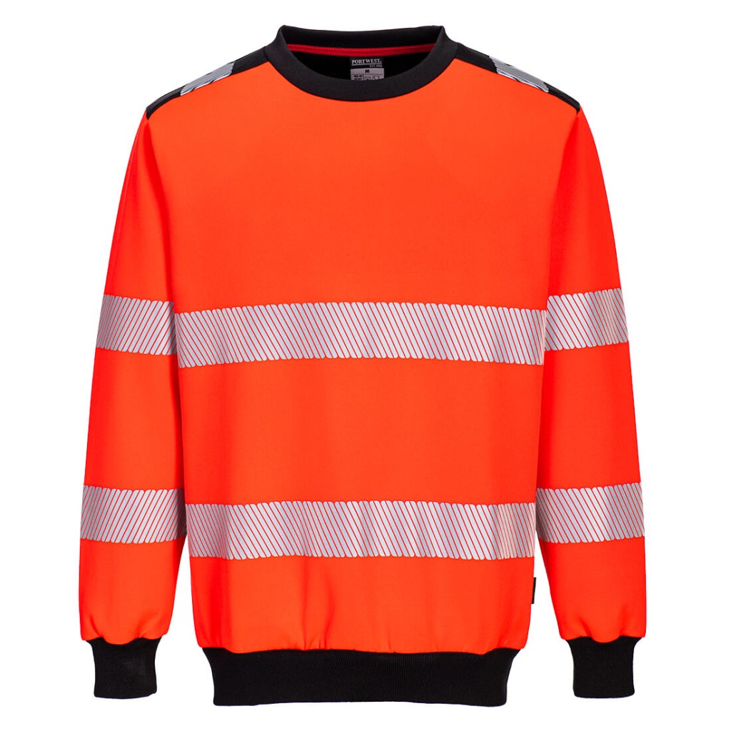 A high-visibility yellow work shirt featuring retroreflective tape panels, suitable for a wide range of outdoor and site work applications.