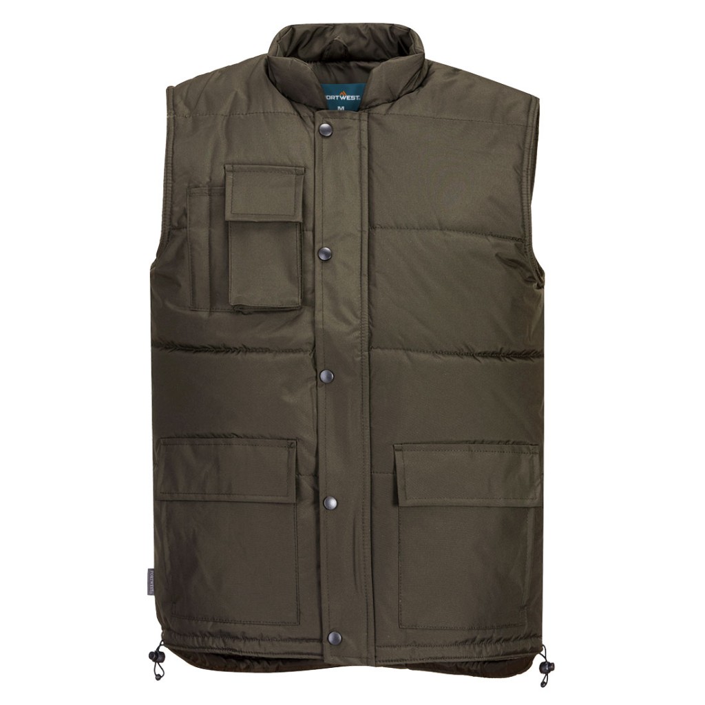 A workwear garment designed for use on construction sites and in industrial work environments.,