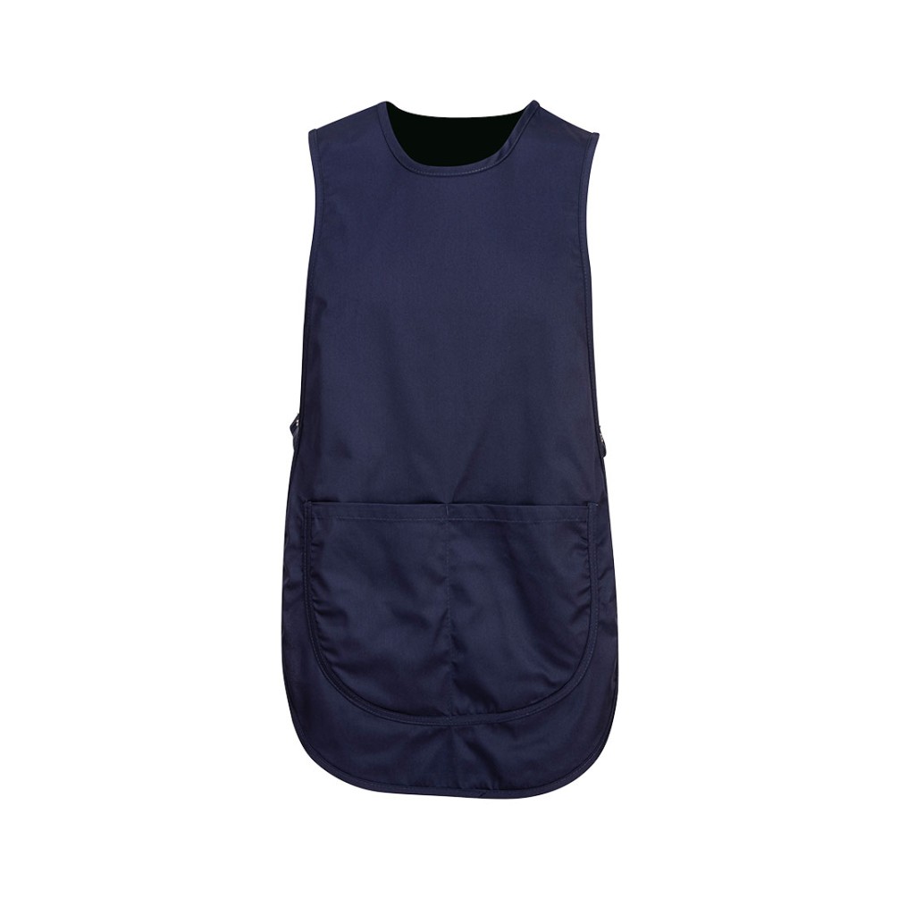 A navy blue workwear garment featuring functional pockets, suitable for a wide range of outdoor and site work applications.
