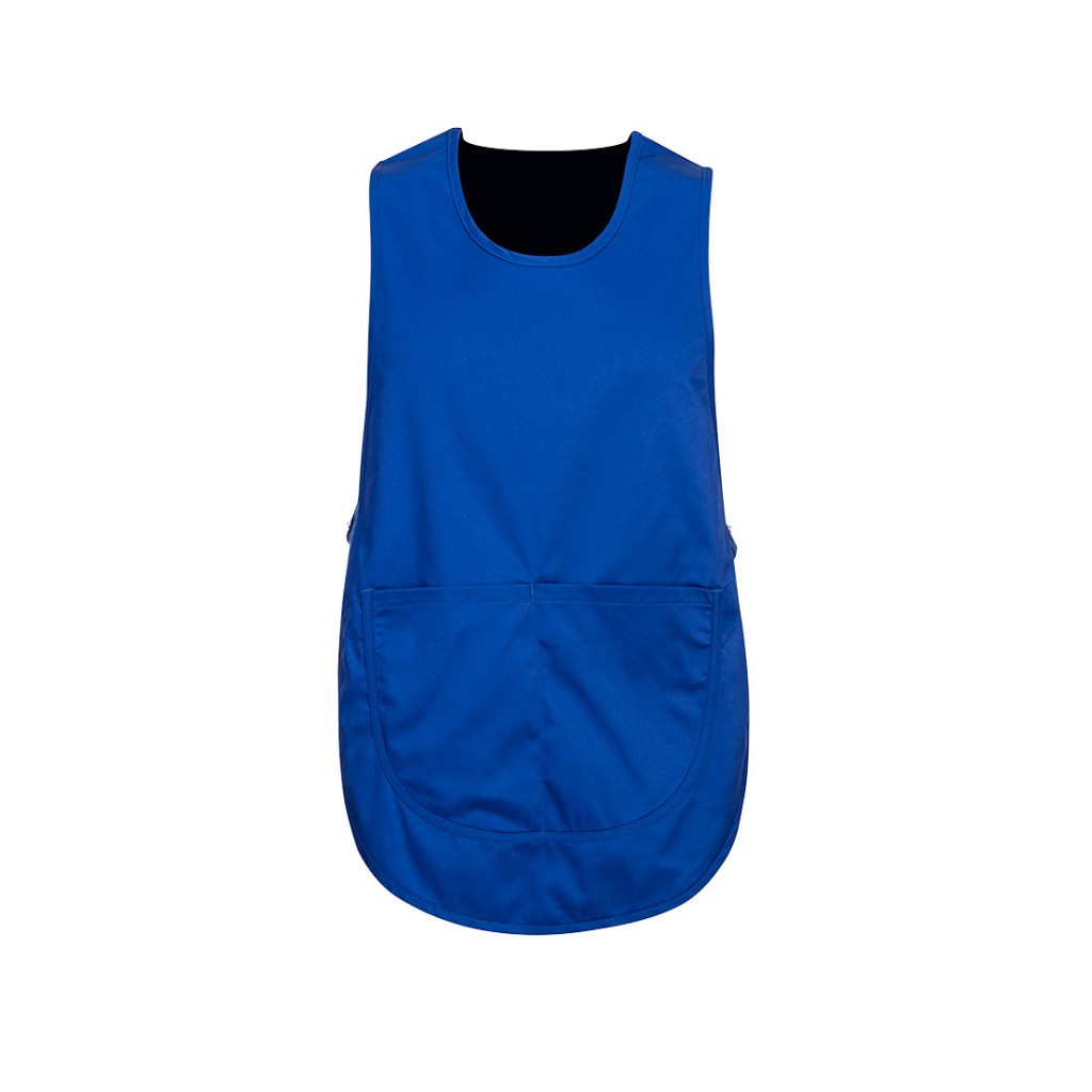 A blue workwear garment featuring functional pockets, suitable for a wide range of outdoor and site work applications.