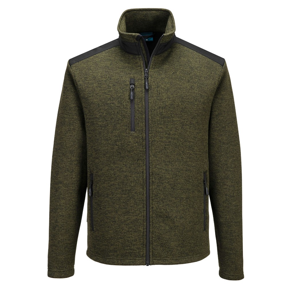 A workwear garment designed for use on construction sites and in industrial work environments.,