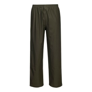 A pair of work trousers featuring stretch panels for ease of movement, suitable for a wide range of outdoor and site work applications.