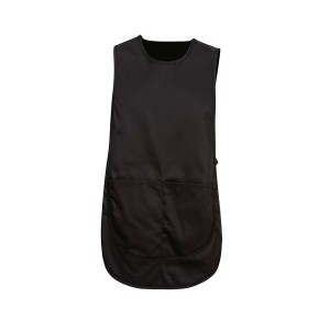 A black workwear garment featuring functional pockets, suitable for a wide range of outdoor and site work applications.