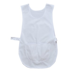A white workwear garment featuring functional pockets, suitable for a wide range of outdoor and site work applications.