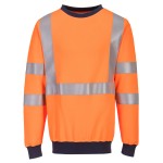 A orange work shirt featuring flame-resistant fabric, suitable for a wide range of outdoor and site work applications.