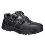 A black workwear garment designed for use on construction sites and in industrial work environments.,