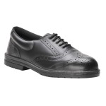 A black workwear garment designed for use on construction sites and in industrial work environments.,
