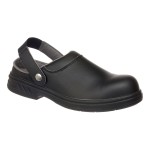 A black workwear garment designed for use on construction sites and in industrial work environments.,