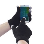 A pair of black work gloves with a textured grip palm and adjustable wrist closure, designed for general site use.