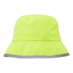 A high-visibility yellow workwear garment featuring retroreflective tape panels, a water-resistant outer shell, suitable for a wide range of outdoor and site work applications.