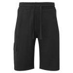 A black workwear garment designed for use on construction sites and in industrial work environments.,