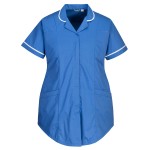 A blue workwear garment featuring stretch panels for ease of movement, suitable for a wide range of outdoor and site work applications.