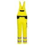 A high-visibility yellow workwear garment featuring retroreflective tape panels, suitable for a wide range of outdoor and site work applications.