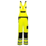 A high-visibility yellow workwear garment featuring retroreflective tape panels, suitable for a wide range of outdoor and site work applications.
