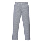 A pair of work trousers designed for use on construction sites and in industrial work environments.,