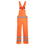 A high-visibility orange workwear garment featuring retroreflective tape panels, a breathable membrane, suitable for a wide range of outdoor and site work applications.