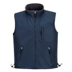 A navy blue workwear garment designed for use on construction sites and in industrial work environments.,