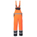 A high-visibility orange workwear garment featuring retroreflective tape panels, suitable for a wide range of outdoor and site work applications.