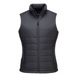A women's grey safety vest featuring a warm thermal lining, suitable for a wide range of outdoor and site work applications.