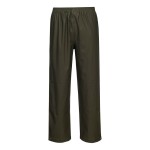 A pair of work trousers featuring stretch panels for ease of movement, suitable for a wide range of outdoor and site work applications.