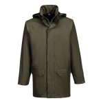 A jacket featuring stretch panels for ease of movement, suitable for a wide range of outdoor and site work applications.
