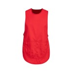 A red workwear garment featuring functional pockets, suitable for a wide range of outdoor and site work applications.