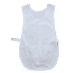 A white workwear garment featuring functional pockets, suitable for a wide range of outdoor and site work applications.