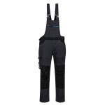 A grey workwear garment designed for use on construction sites and in industrial work environments.,