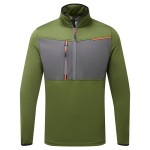A green workwear garment featuring a full-length zip front, suitable for a wide range of outdoor and site work applications.