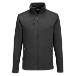 A grey workwear garment designed for use on construction sites and in industrial work environments.,