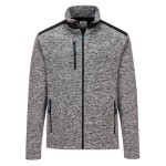A grey workwear garment designed for use on construction sites and in industrial work environments.,