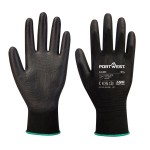 A black workwear garment designed for use on construction sites and in industrial work environments.,