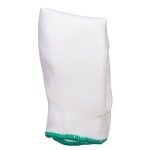 A white workwear garment designed for use on construction sites and in industrial work environments.,