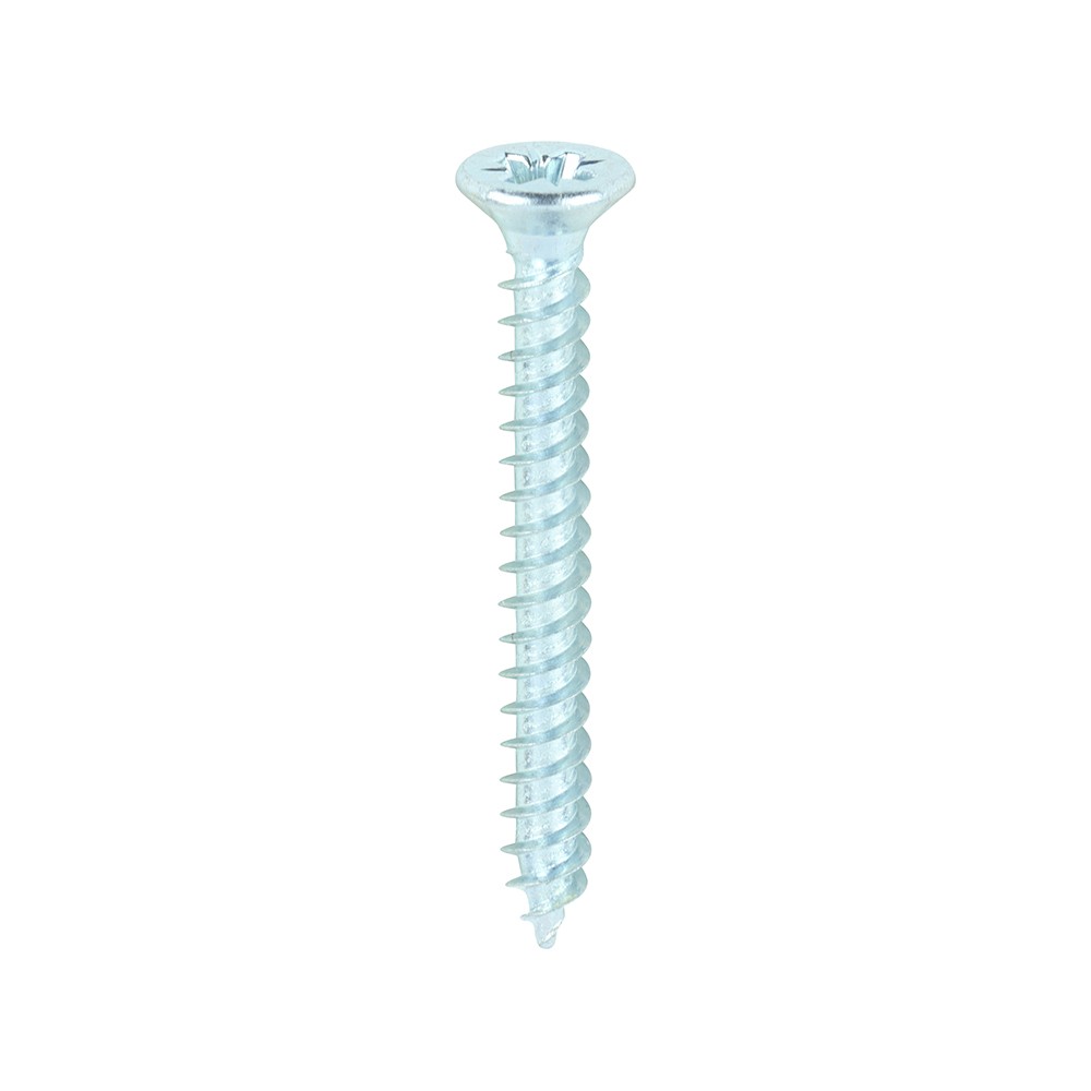 Timco Twin-Threaded Woodscrews Double Countersunk Pozi - Zinc