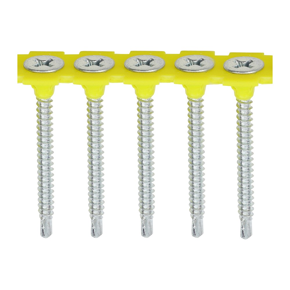 Timco Collated Drywall Screws Self Drilling & Tapping Bugle Head - Zinc