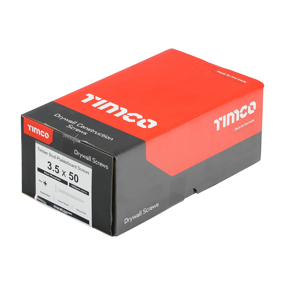 Timco Drywall Screws Coarse Thread Bugle Head - Grey