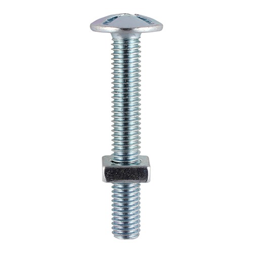 Timco Roofing Bolts with Square Nuts - Zinc