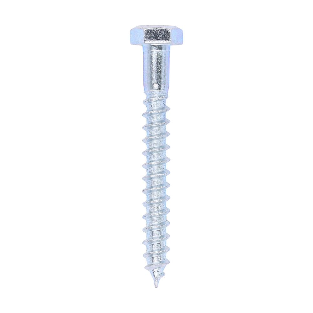 Timco Coach Screws 6mm Hex - Zinc