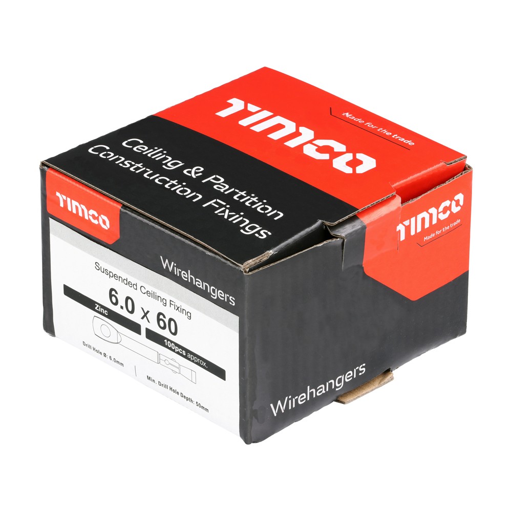 Timco Wirehangers 6 x 60mm - Zinc
