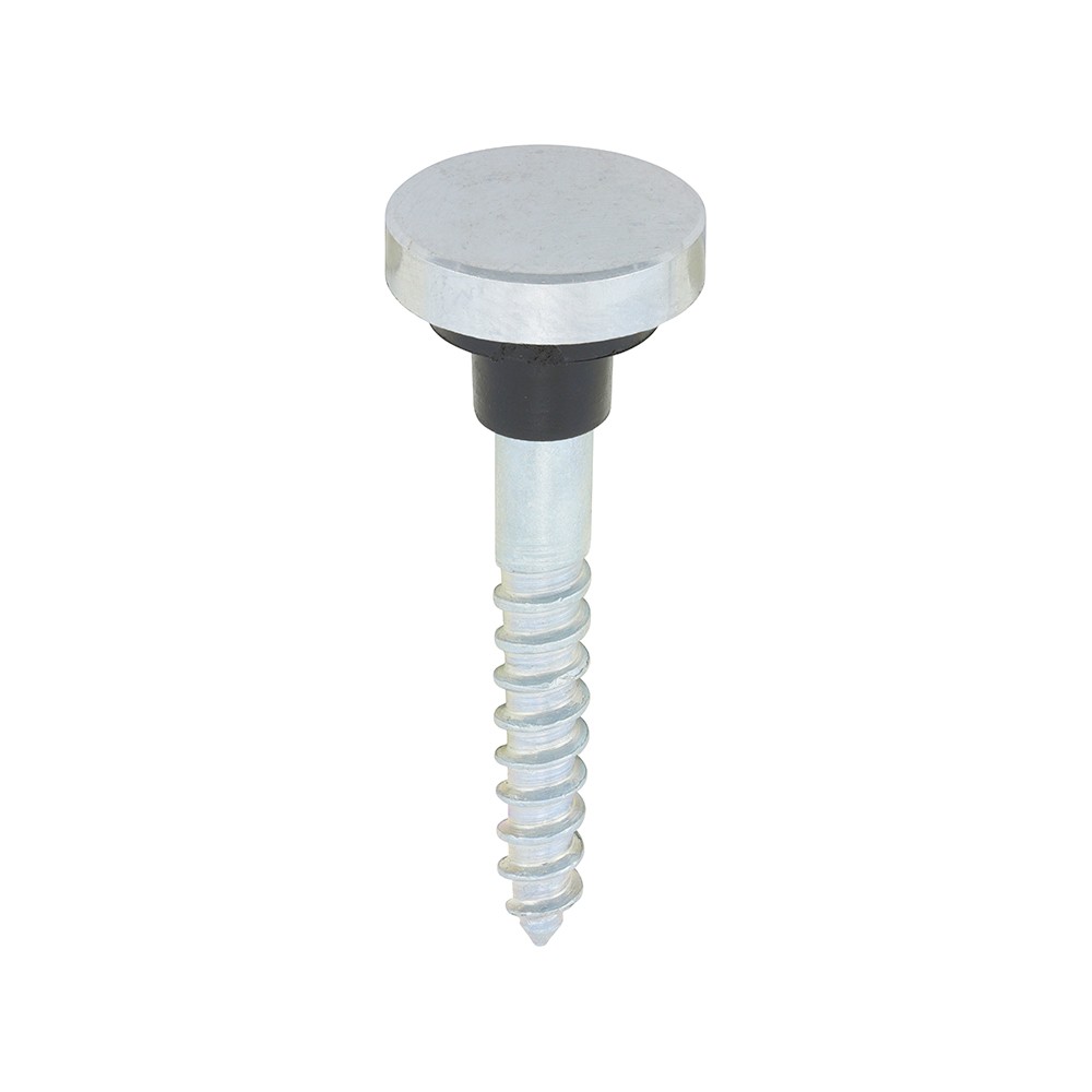 Timco Mirror Screws - Zinc - Chrome Flat