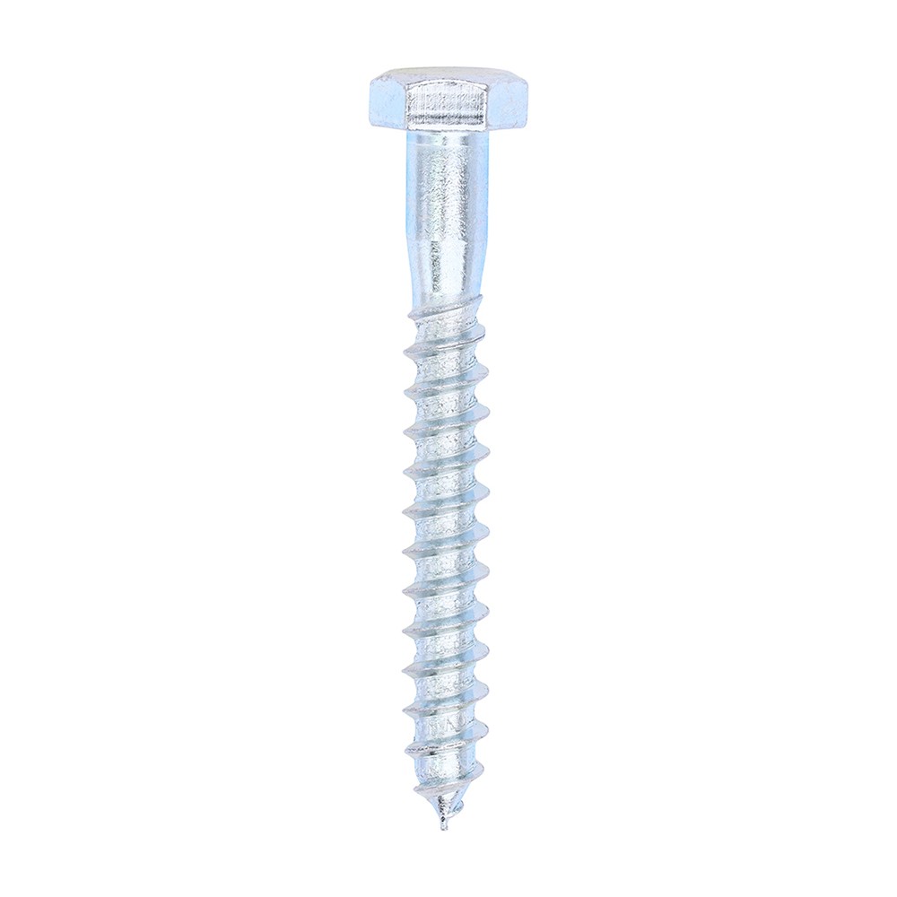 Timco Coach Screws 8mm Hex - Zinc