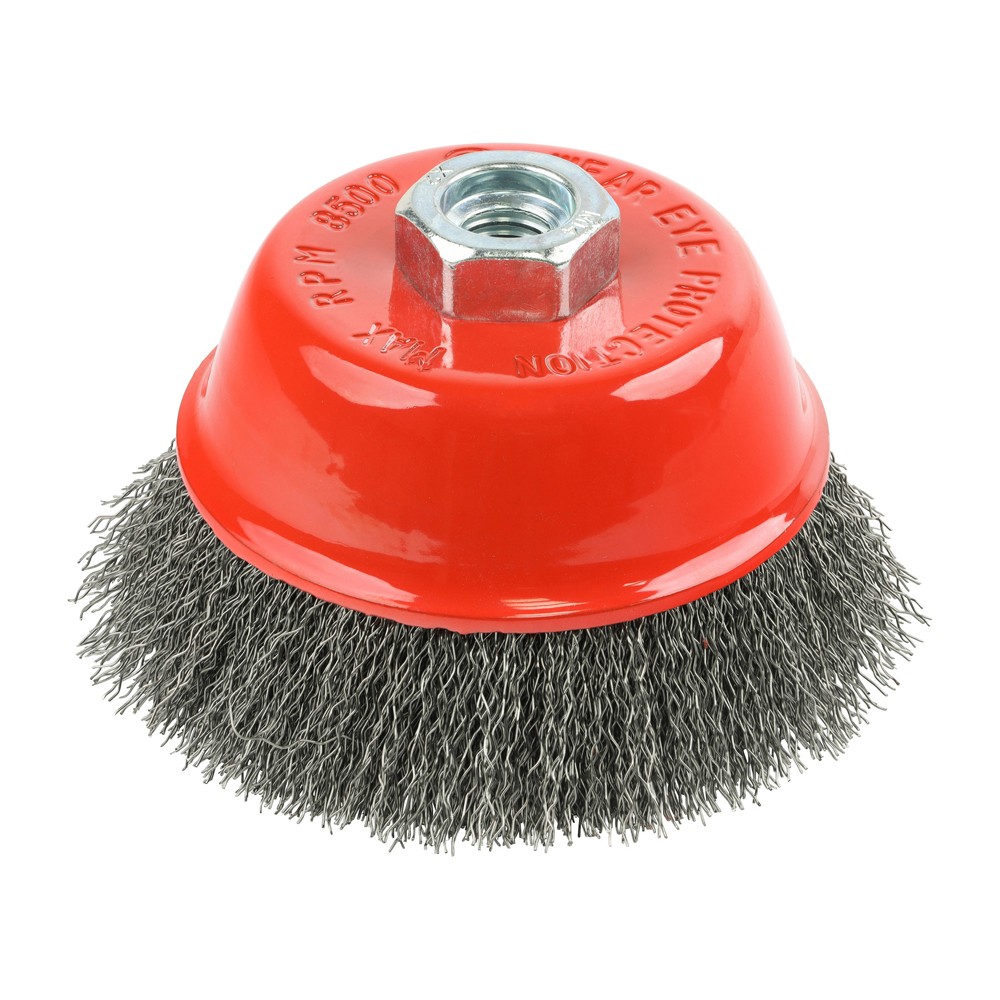 Timco Angle Grinder Cup Brush - Crimped Steel Wire