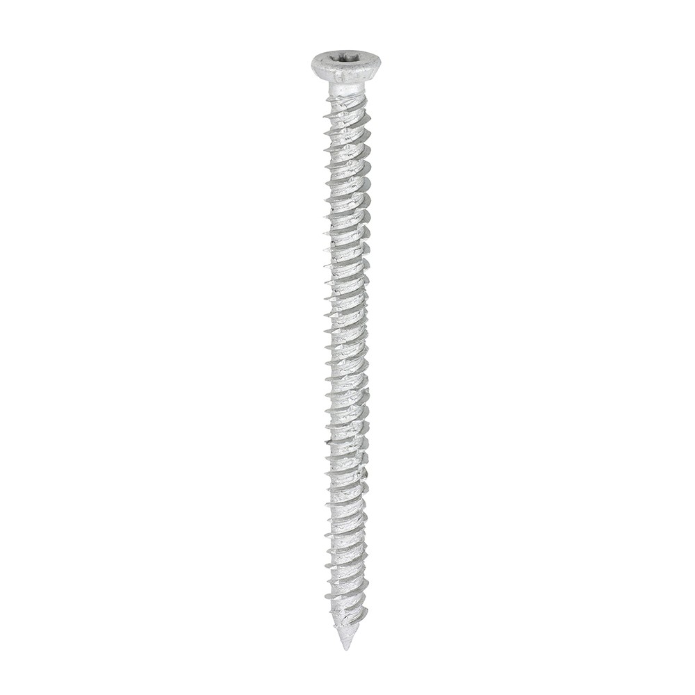 Timco Concrete Screw Flat Countersunk Torx - Silver