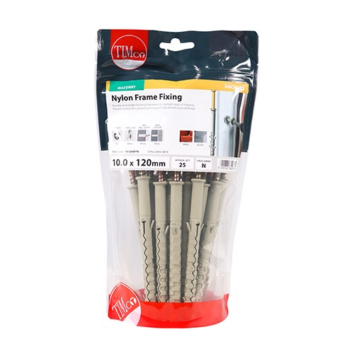 Timco Nylon Frame Fixings - PZ - Zinc
