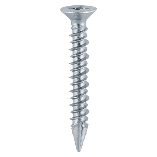 Timco Window Fabrication Screws Countersunk Slash Point Phillips - Zinc