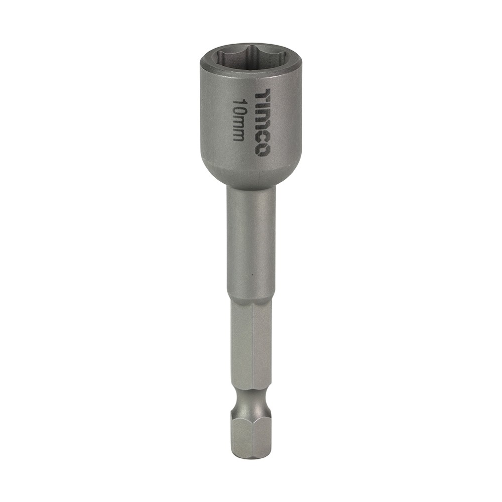 Timco Magnetic Socket Driver Bits 10 x 65mm - Hex - 15 Pack