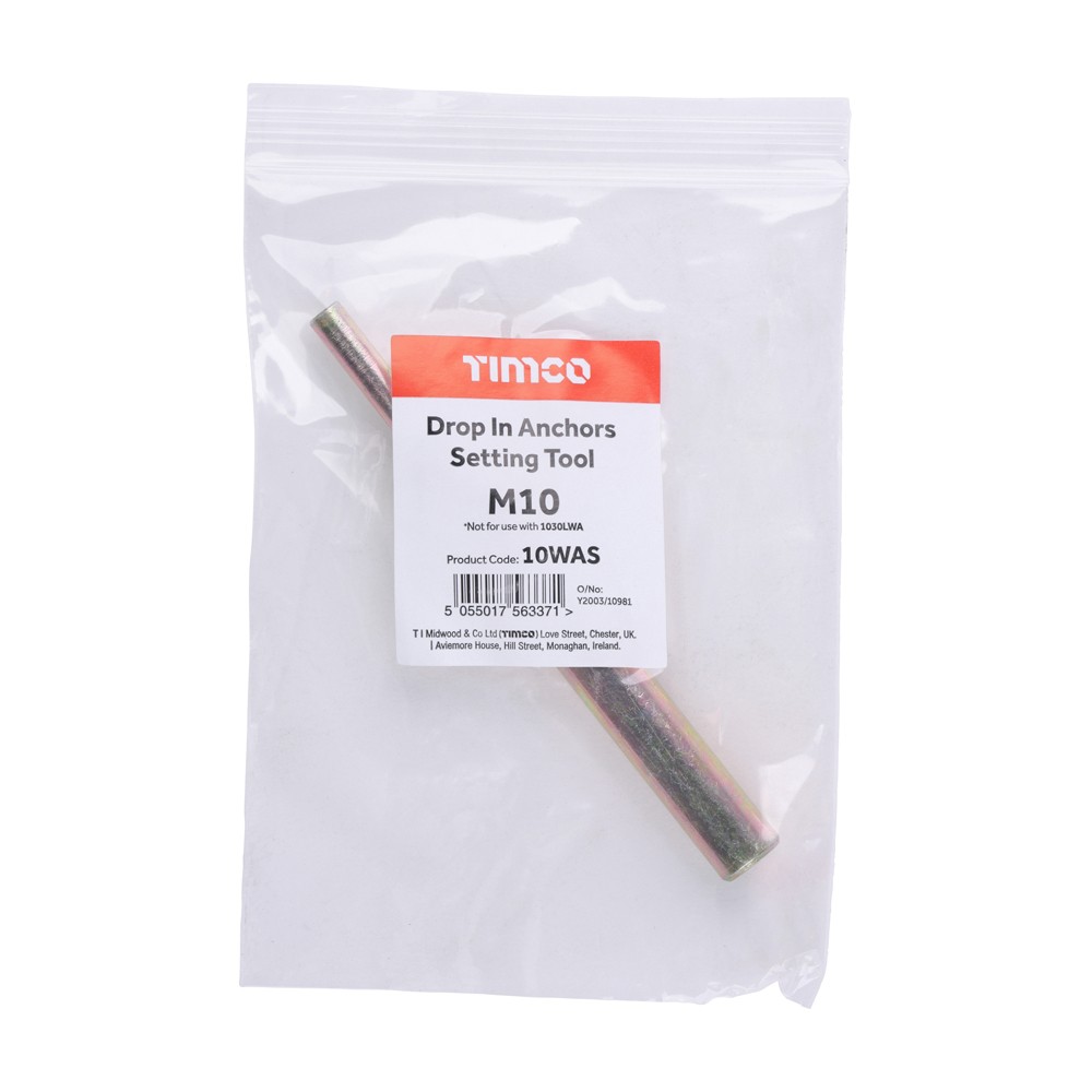 Timco Drop In Anchors Setting Tool - Yellow