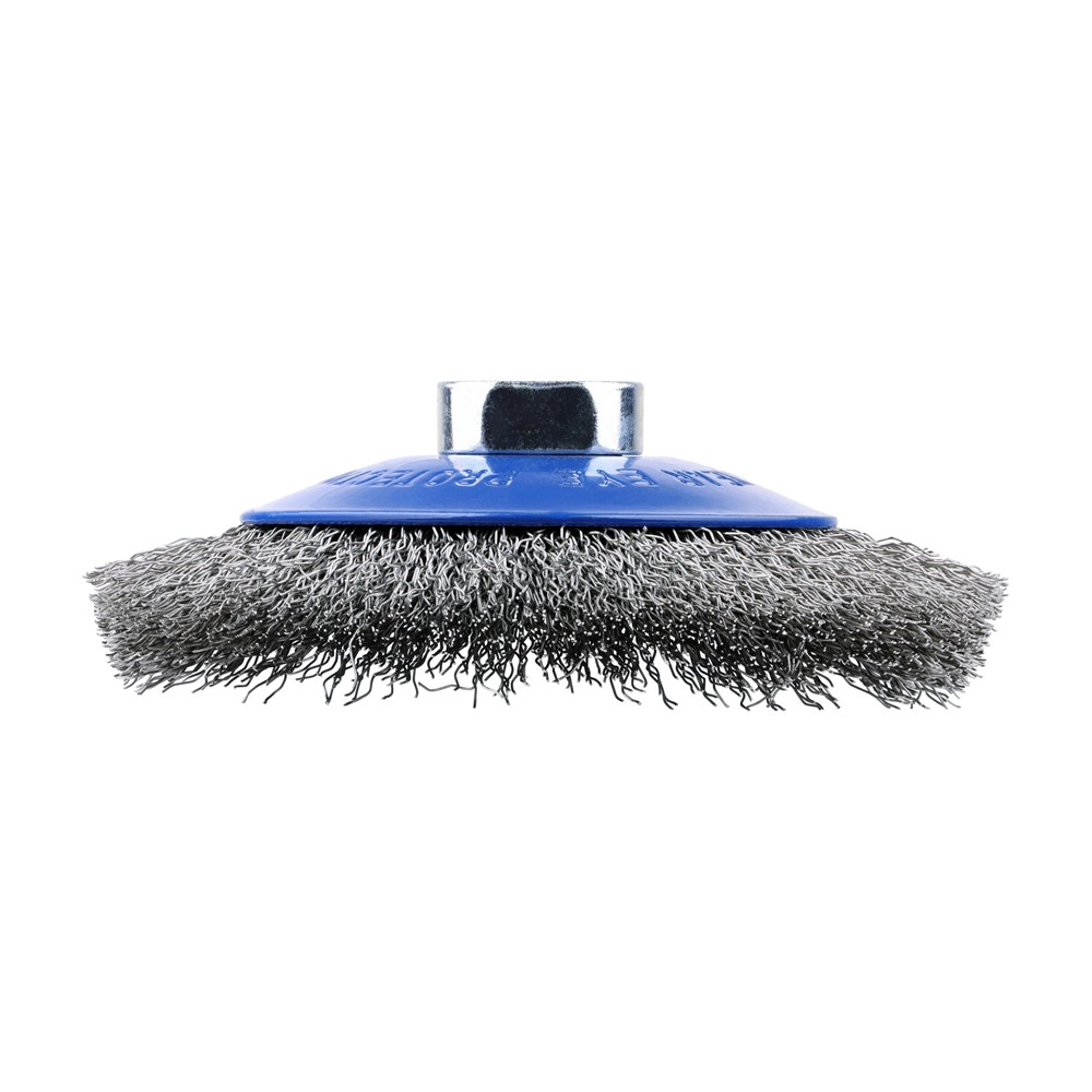 Timco Angle Grinder Bevel Brush 115mm - Crimped Stainless Steel