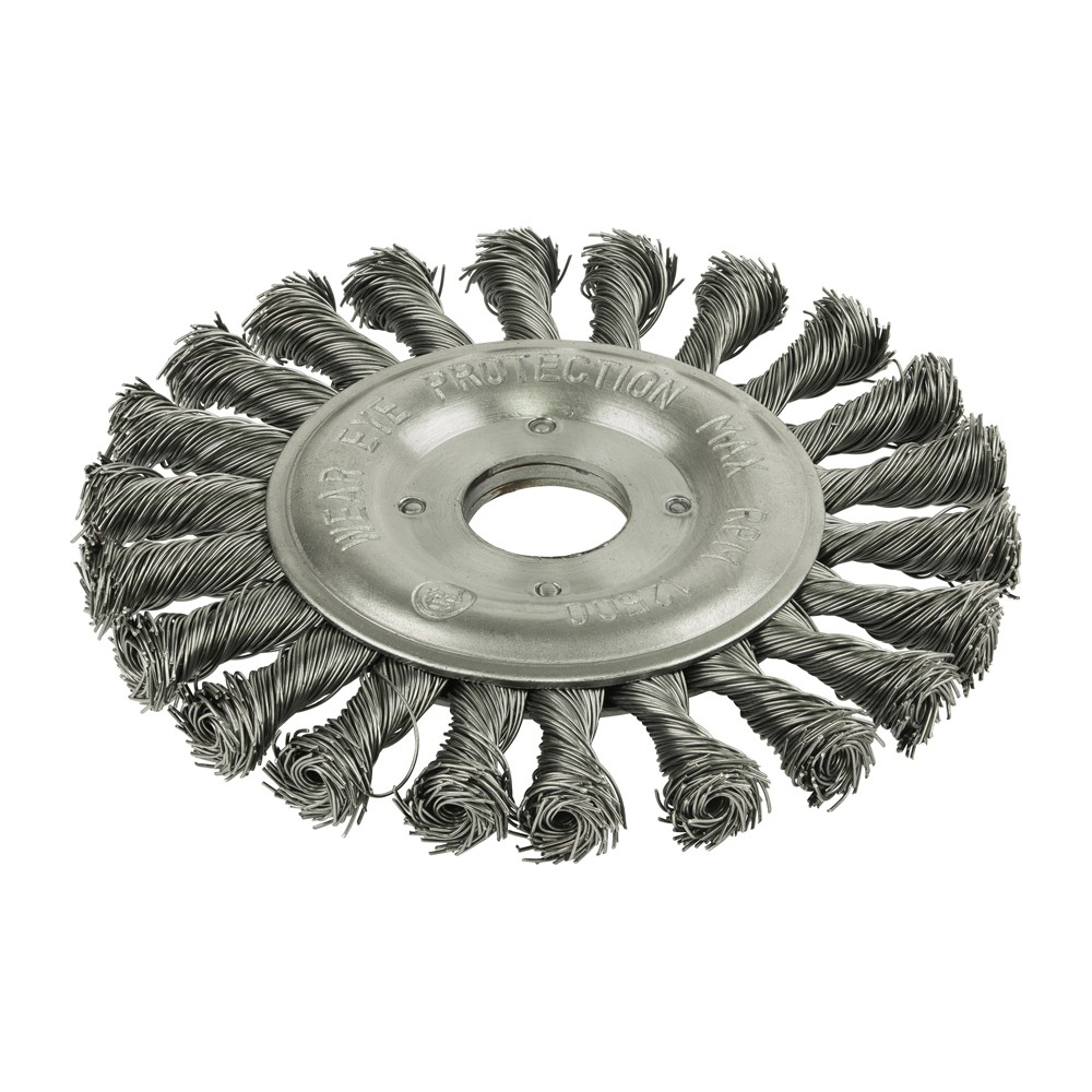 Timco Wheel Brush 125mm - Twisted Knot Steel Wire