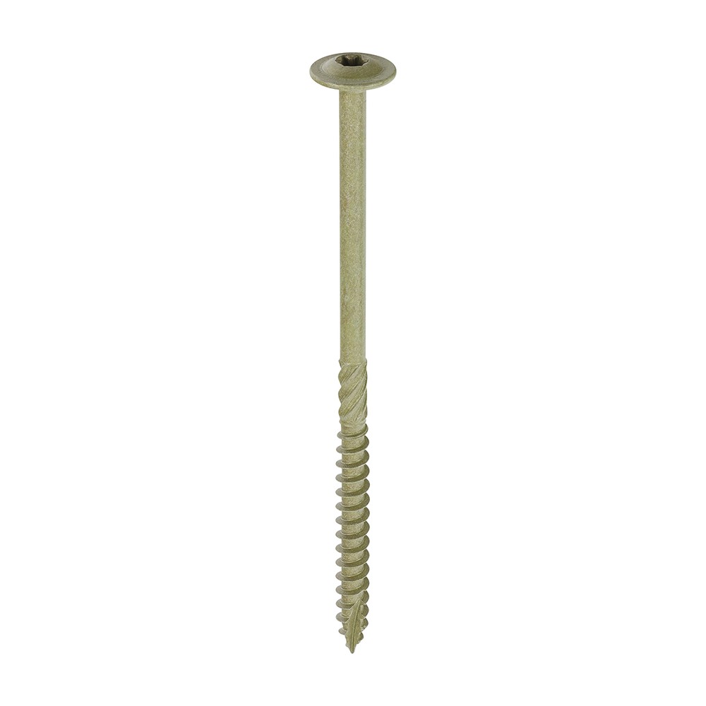 Timco Timber Frame Construction & Landscaping Screws - Wafer - Exterior - Green Organic